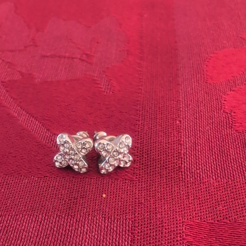 Monet Vintage "X" Stud Earrings